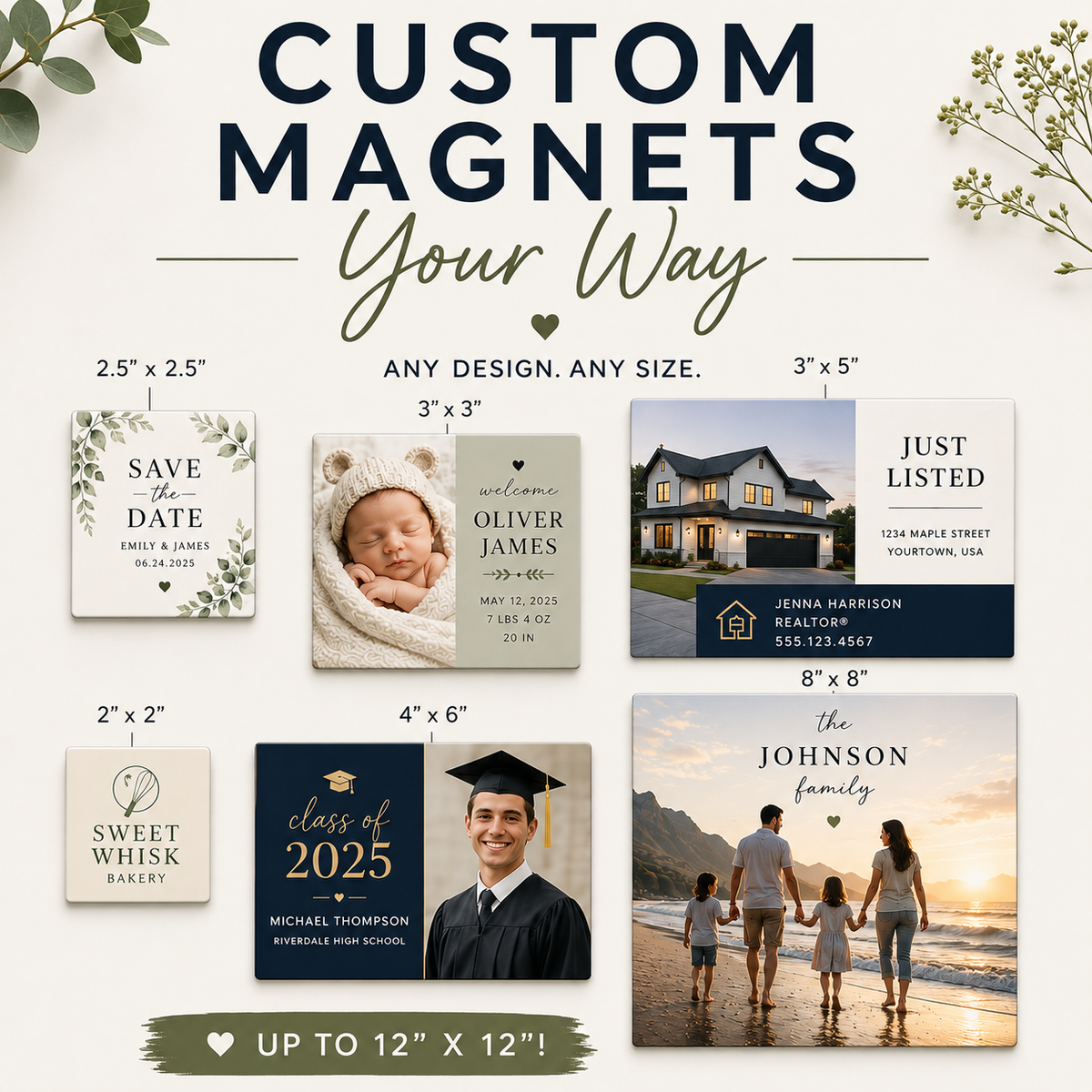 Custom Design/Sized Magnets